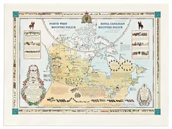 (PICTORIAL MAPS.) Peter Reynolds Furse. Group of 3 color-printed maps relating to Canada.